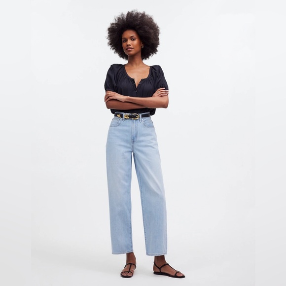 Madewell Denim - madewell the perfect vintage wide leg crop jean | size 25